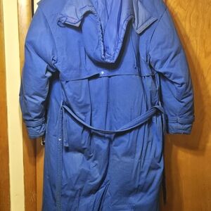 Men's Blue Hooded Jacket